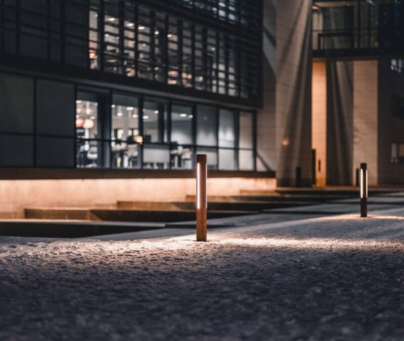 Pullertlampe til udendørsbelysning