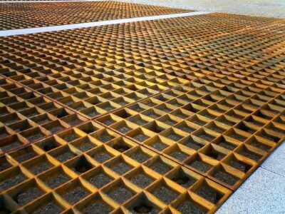 Grasbewehrungsgitter aus Gusseisen