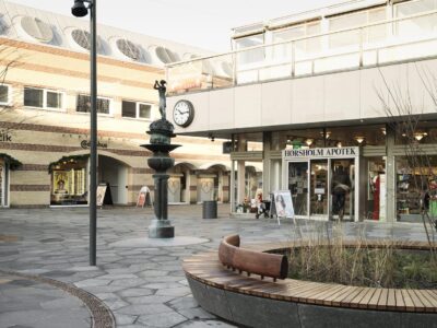 Rundbænk Afvandingsdræn Hørsholm gågade