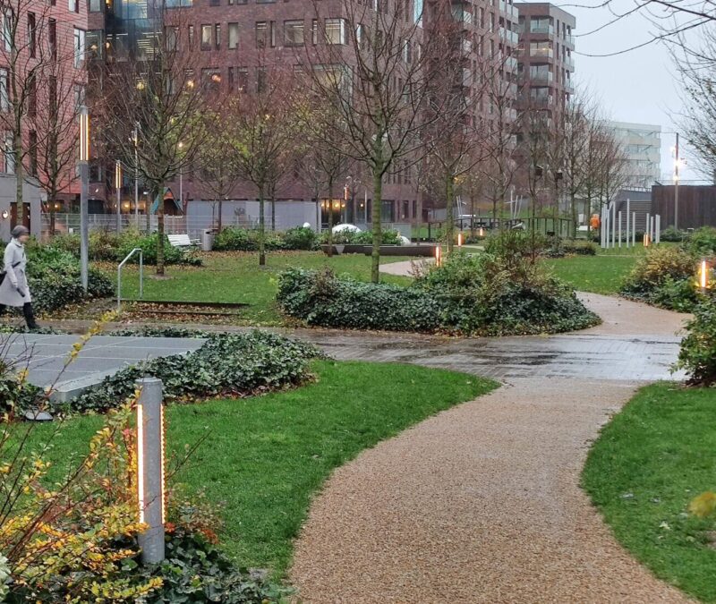 Pullertlampe til udendørsbelysning